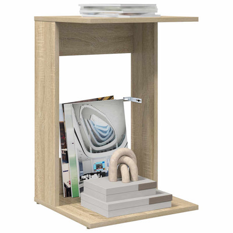 Vidaxl bijzettafel sonoma eiken 40 x 38 x 62,5 cm bewerkt hout