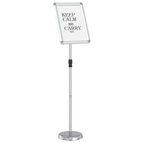 Vidaxl beurs displays zilver 30 x 25 x 128 cm aluminium