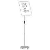 Vidaxl beurs displays zilver 30 x 25 x 128 cm aluminium