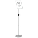 Vidaxl beurs displays zilver 25 x 25 x 125 cm aluminium