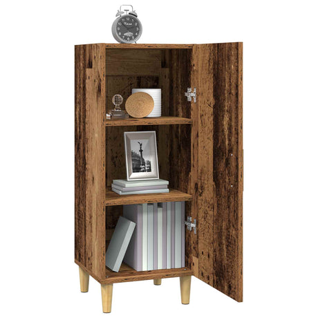 Vidaxl dressoir oud hout 34,5 x 34 x 90 cm bewerkt hout
