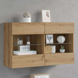 Vidaxl tv-wandkast 98,5 x 30 x 60,5 cm artisan eiken bewerkt hout