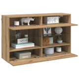 Vidaxl tv-wandkast 98,5 x 30 x 60,5 cm artisan eiken bewerkt hout
