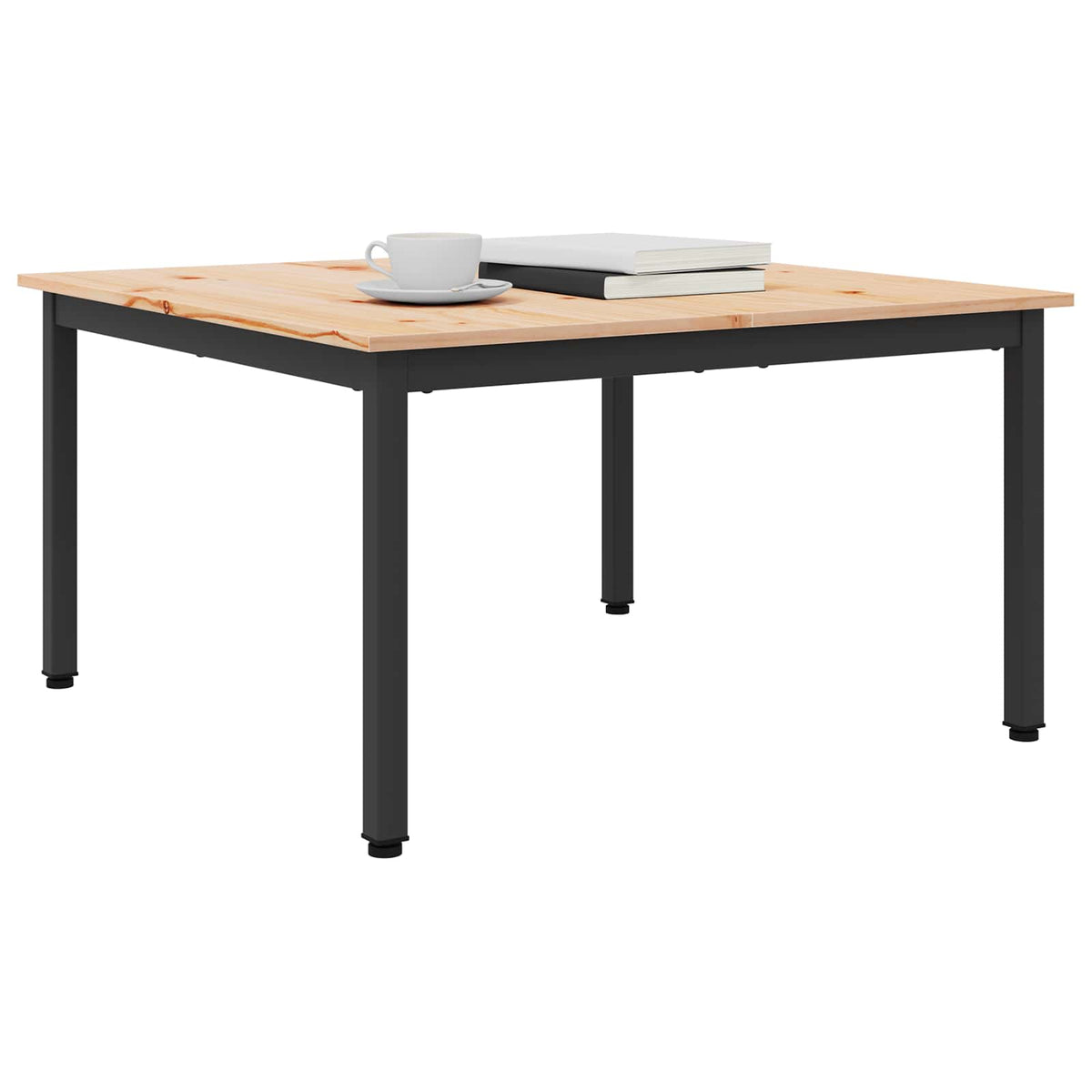 Vidaxl salontafel naturel 80 x 80 x 45 cm massief grenenhout