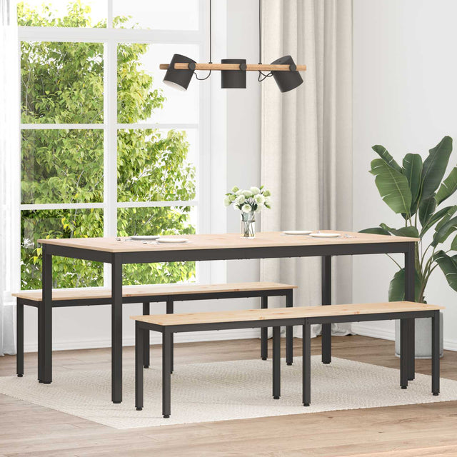Vidaxl bank naturel 160 x 35 x 45 cm massief grenenhout