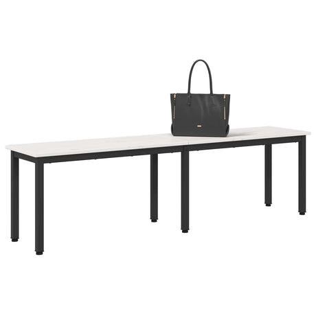 Vidaxl bank wit 160 x 35 x 45 cm massief grenenhout