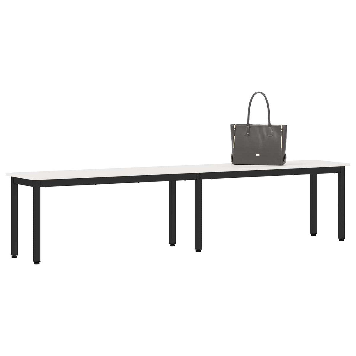 Vidaxl bank wit 200 x 35 x 45 cm massief grenenhout