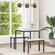 Vidaxl eettafel wit 70 x 70 x 75 cm massief grenenhout
