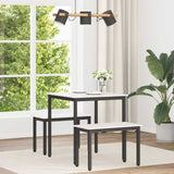Vidaxl eettafel wit 70 x 70 x 75 cm massief grenenhout