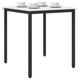 Vidaxl eettafel wit 70 x 70 x 75 cm massief grenenhout