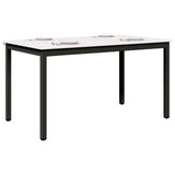 Vidaxl eettafel wit 140 x 80 x 75 cm massief grenenhout