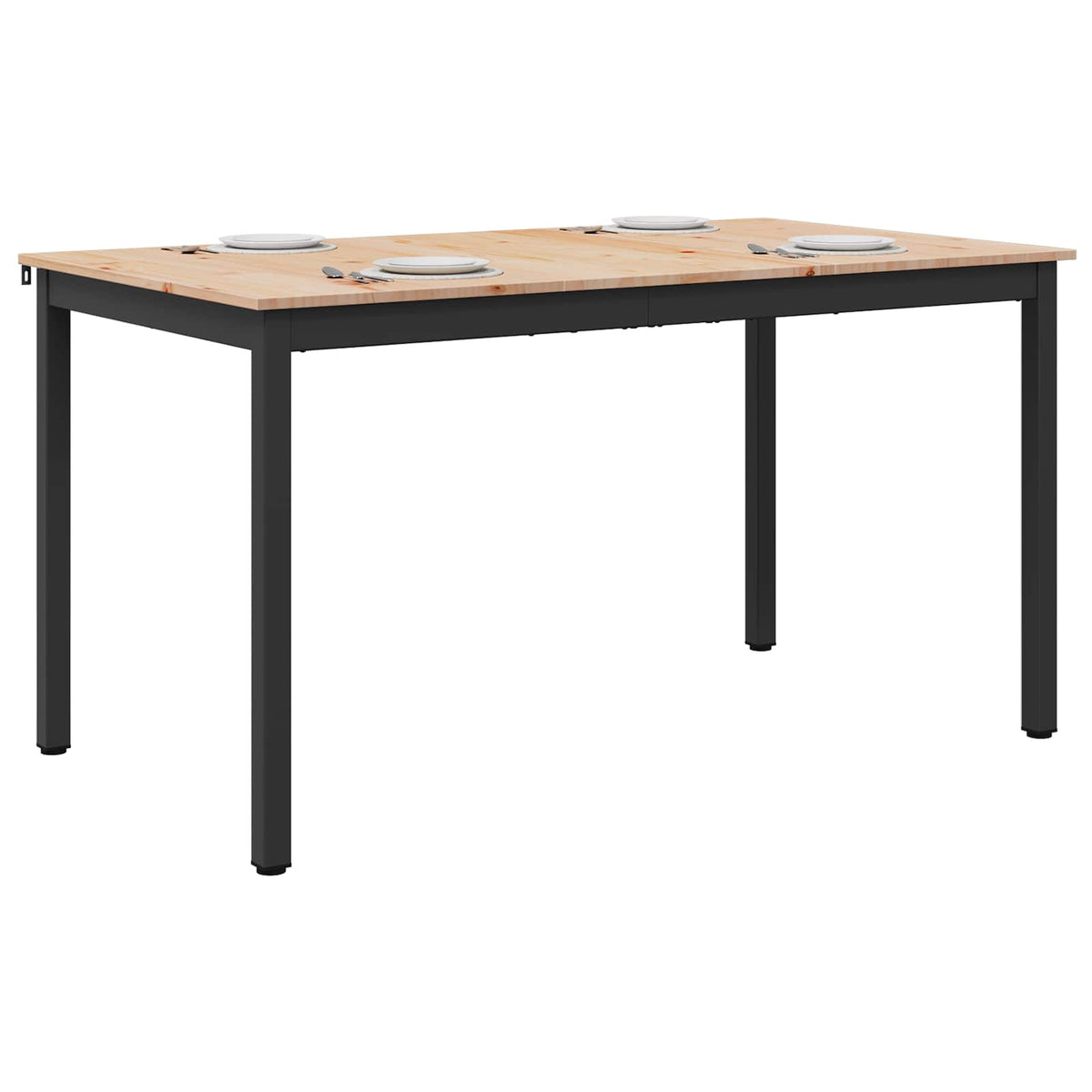 Vidaxl eettafel naturel 150 x 90 x 75 cm massief grenenhout