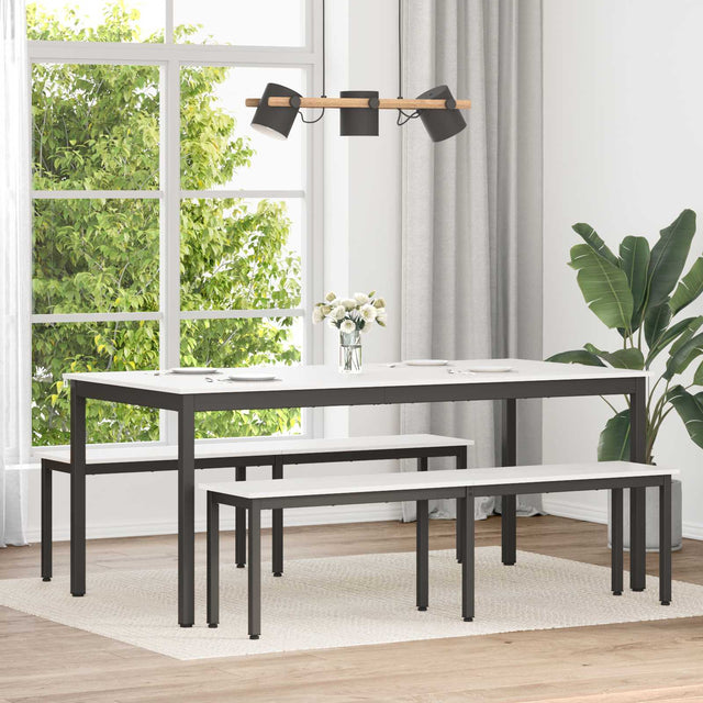 Vidaxl eettafel wit 180 x 90 x 75 cm massief grenenhout
