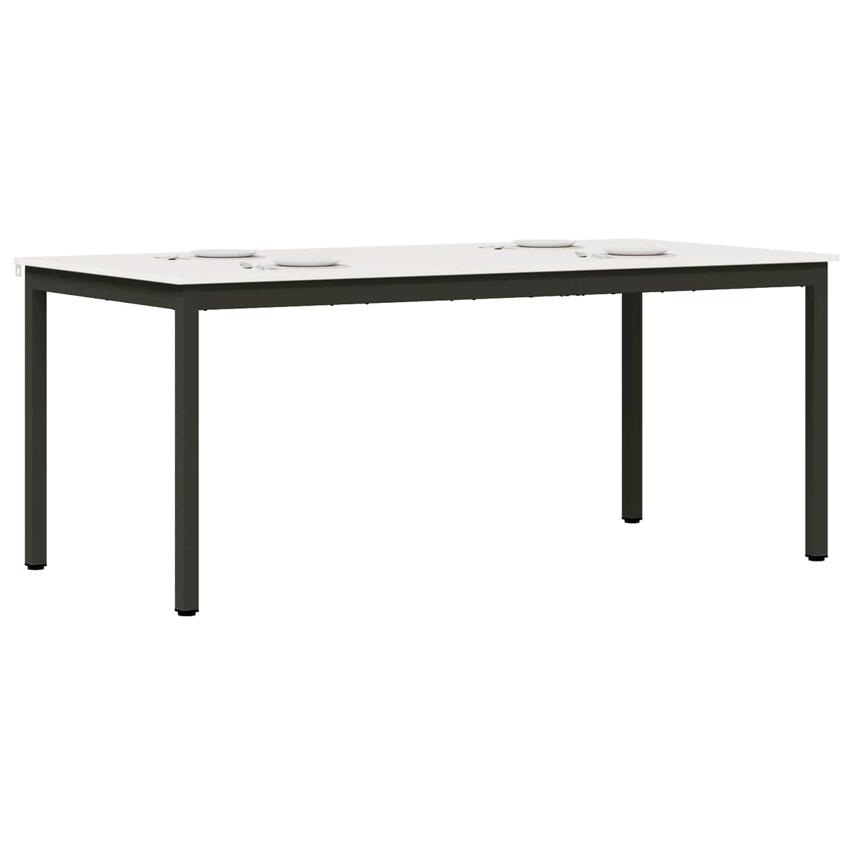 Vidaxl eettafel wit 180 x 90 x 75 cm massief grenenhout