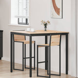 Vidaxl bartafel 110 x 110 x 105 cm massief grenenhout naturel vierkant