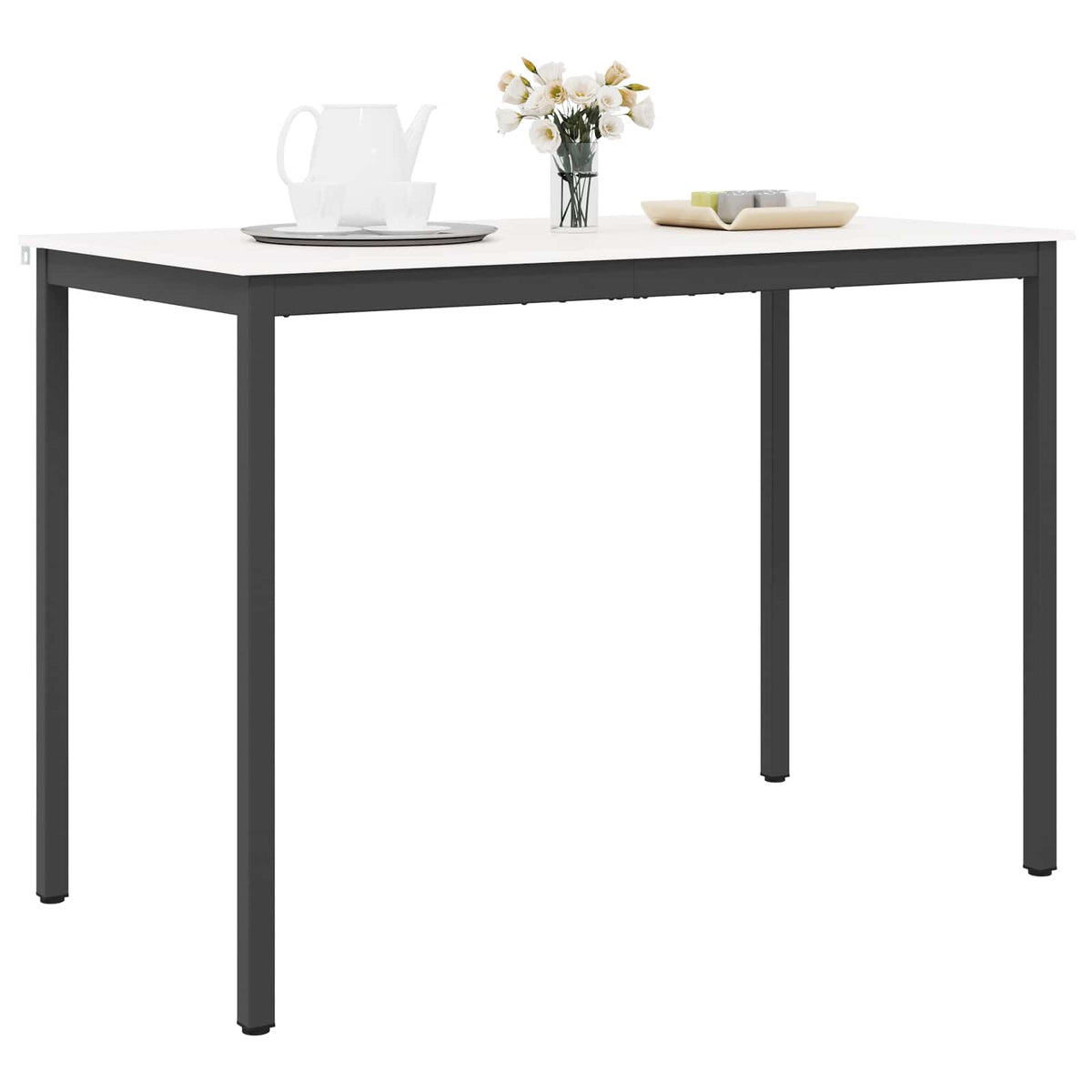 Vidaxl bartafel wit 150 x 80 x 105 cm massief grenenhout