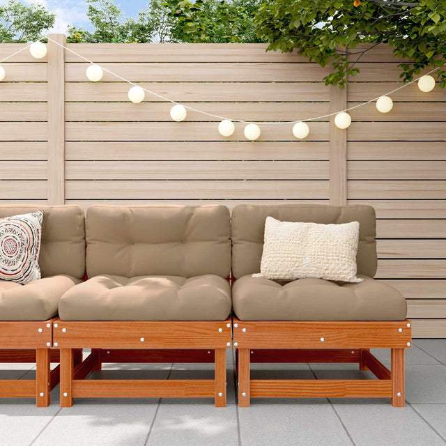 Vidaxl tuin midden sofa massief grenenhout waskleur bruin