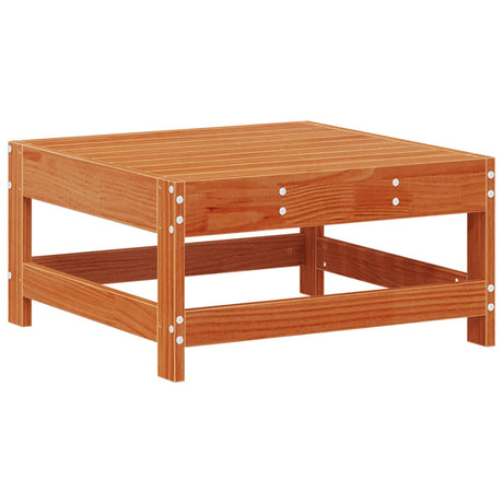 Vidaxl tuinvoetsteun massief grenenhout wasbruin 62 x 62 x 32 cm