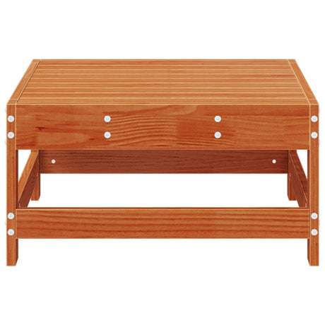 Vidaxl tuinvoetsteun massief grenenhout wasbruin 62 x 62 x 32 cm