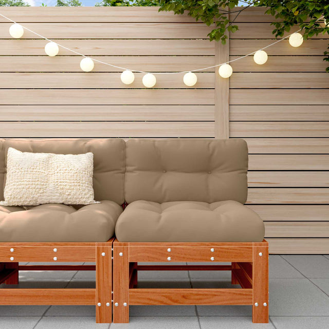 Vidaxl tuin midden sofa massief grenenhout wasbruin