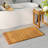 Vidaxl badmat naturel 100 x 55 cm massief acaciahout