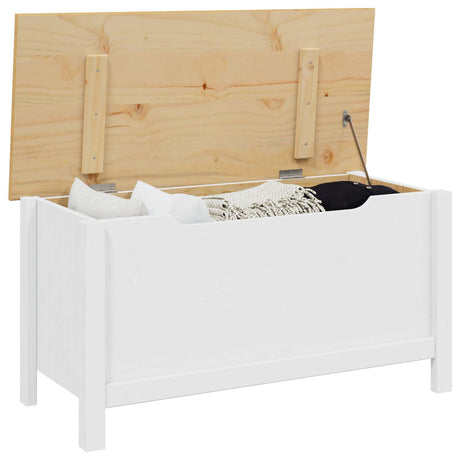 Vidaxl opbergbox hill wit en honingbruin 90 x 40 x 45 cm