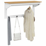 Vidaxl kapstok hill wit en honingbruin 90 x 35 x 41.5 cm
