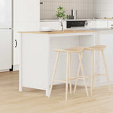Vidaxl keuken eilanden hill wit 112 x 66 x 90 cm massief grenenhout