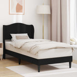 Vidaxl bedframe met hoofdeinde zwart 90 x 190 cm kunstleer