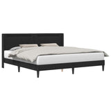 Vidaxl bedframe met led-stripverlichting zwart 180 x 200 cm kunstleer