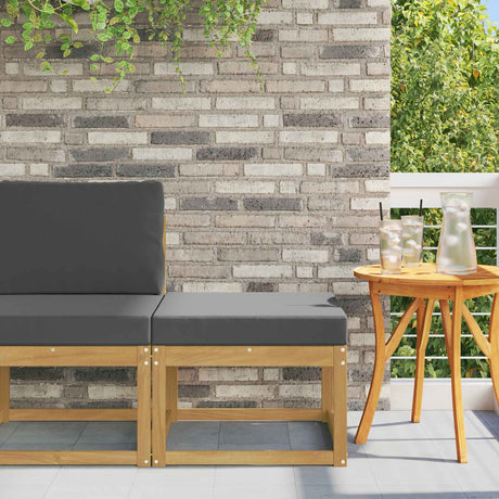 Vidaxl outdoor hocker massief acaciahout wit