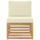 Vidaxl buiten midden sofa massief acaciahout wit