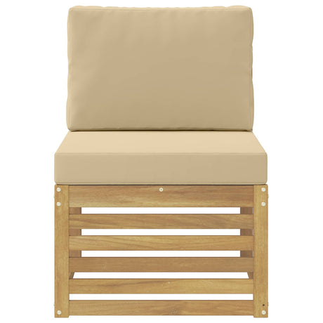 Vidaxl buiten midden sofa massief acaciahout wit