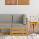 Vidaxl buiten hoek sofa massief acaciahout wit