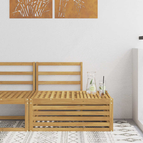Vidaxl buiten bankenset wit 91 x 63 x 73 cm massief acaciahout
