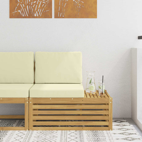 Vidaxl tuin sectiesofa eenheden wit en crèmekleurig 91 x 63 x 73 cm
