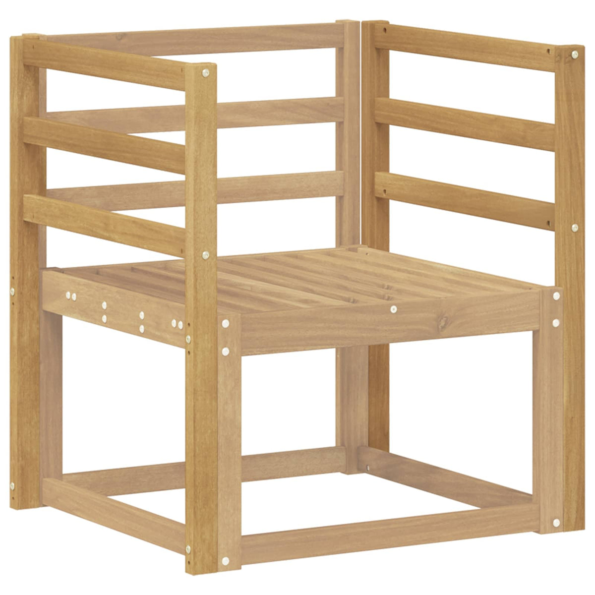 Vidaxl armleuningmodule 2 st wit 59 x 4 x 73 cm massief acaciahout