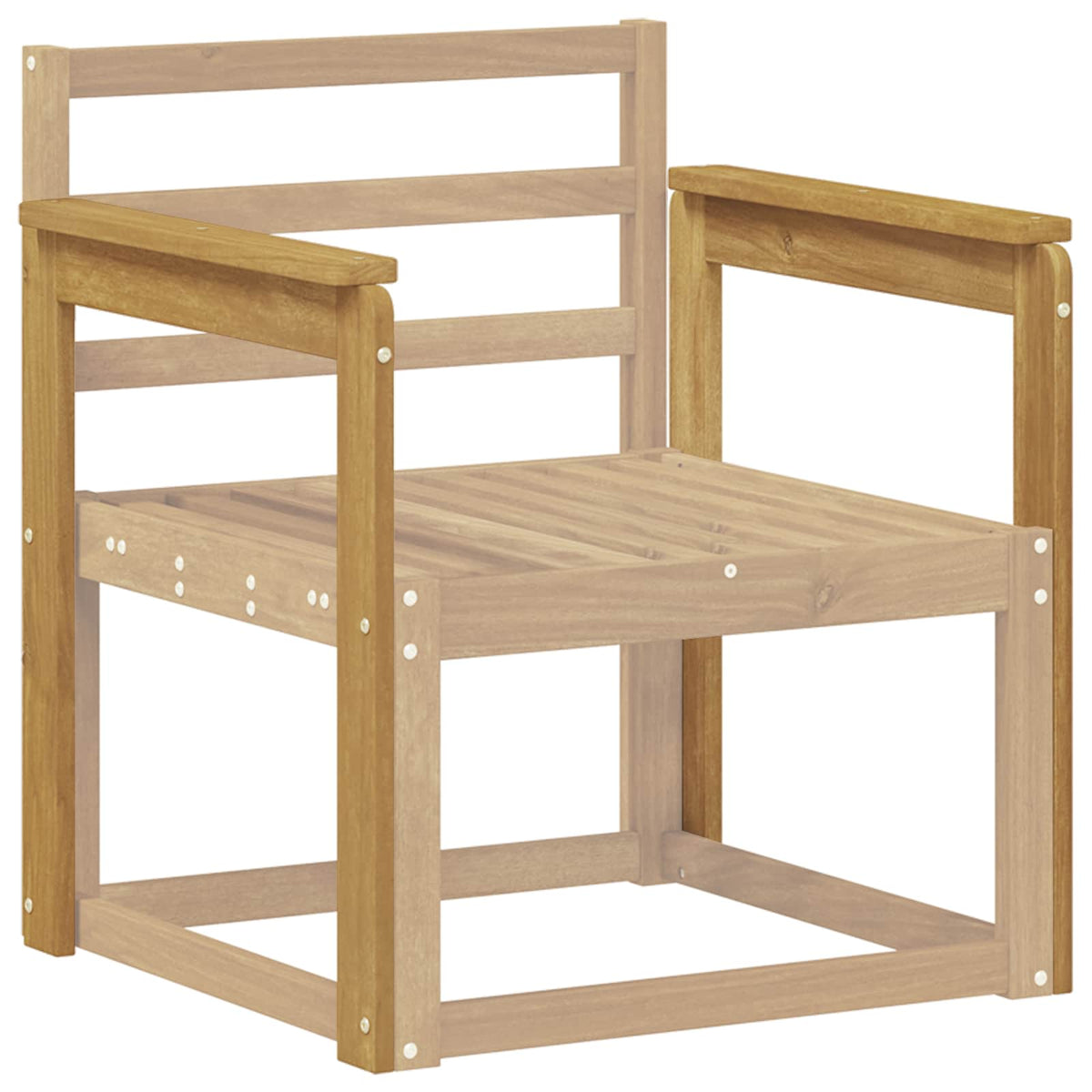 Vidaxl armleuningen module 2 st wit 59 x 6 x 61 cm massief acaciahout