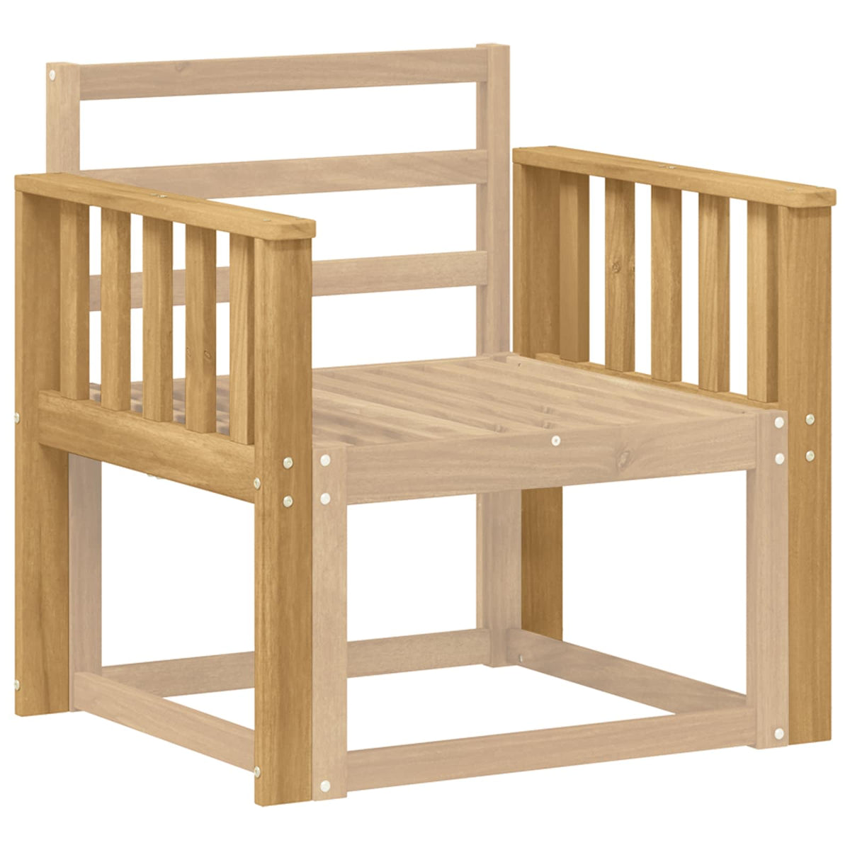 Vidaxl armleuningen module 2 st wit 60 x 6 x 61 cm massief acaciahout