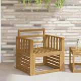 Vidaxl armleuningen module 2 st wit 60 x 6 x 61 cm massief acaciahout