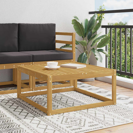 Vidaxl buiten voetenbank massief acaciahout wit 79 x 79 x 37 cm