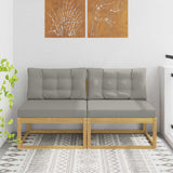 Vidaxl 2 stuk buiten midden sofa polyester wit