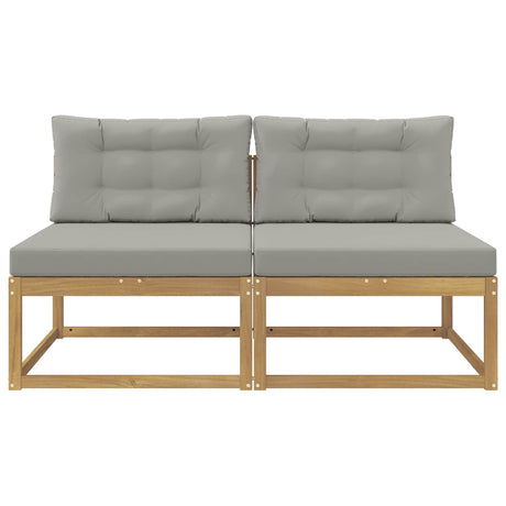 Vidaxl 2 stuk buiten midden sofa polyester wit