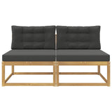Vidaxl 2 stuk buiten midden sofa polyester wit