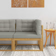 Vidaxl buiten hoek sofa polyester wit