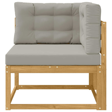 Vidaxl buiten hoek sofa polyester wit