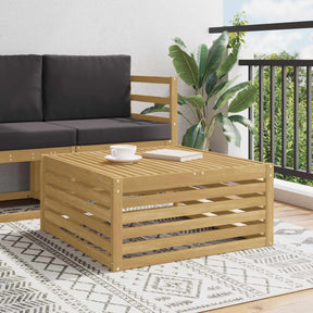 Vidaxl buiten tafel massief acaciahout wit 79 x 79 x 37 cm