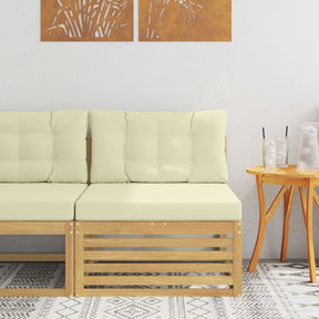 Vidaxl buiten midden sofa massief acaciahout wit 83 x 79 x 73 cm