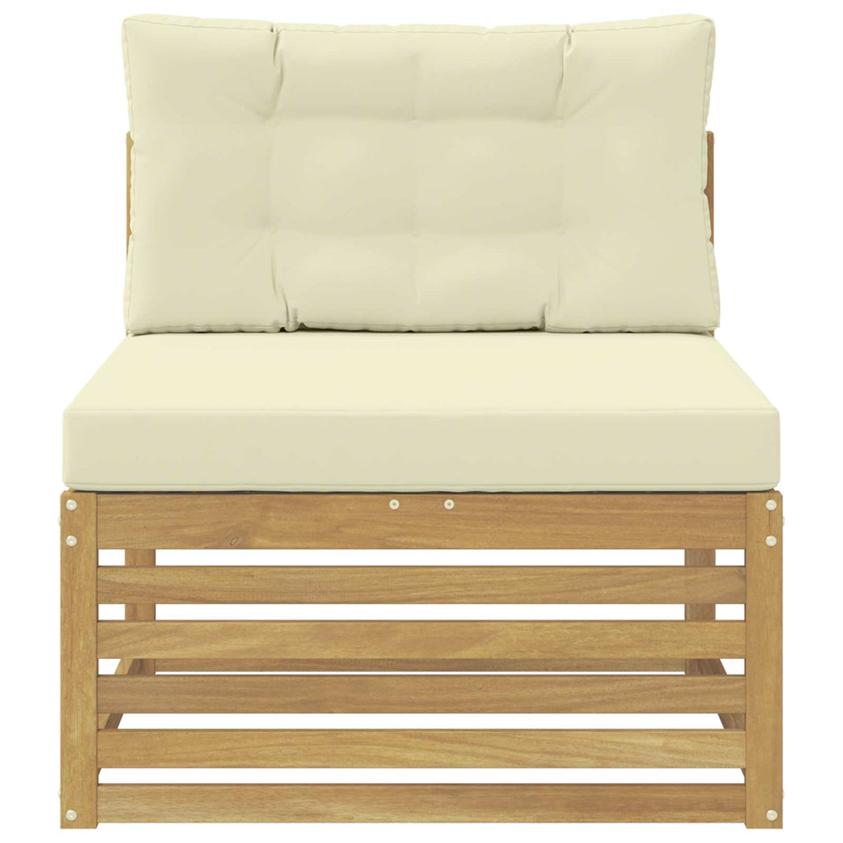 Vidaxl buiten midden sofa massief acaciahout wit 83 x 79 x 73 cm
