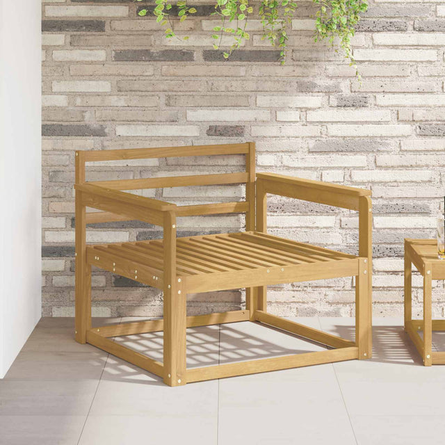 Vidaxl armleuningen module 2 st wit 79 x 6 x 61 cm massief acaciahout